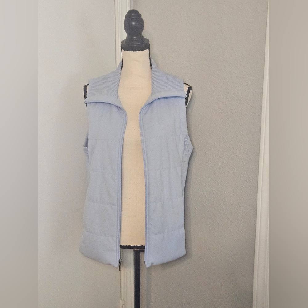 Light Blue Fleece Vest